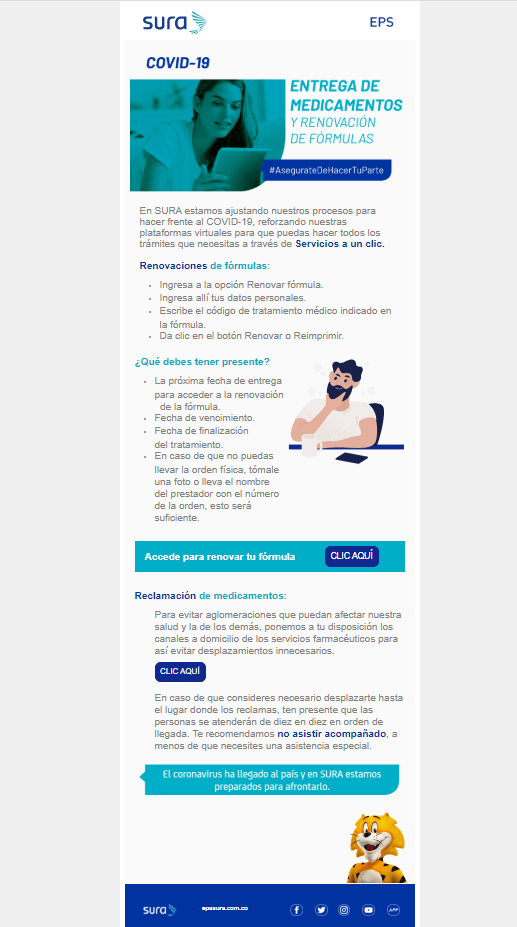 Renovación de fórmulas SURA